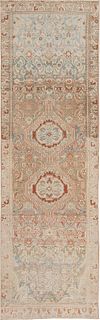 ANTIQUE PERSIAN MALAYER RUNNER RUG. 9 ft 6 in x 3 ft ( 2.9 m x 0.91 m).