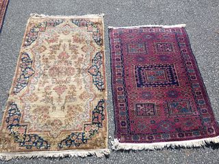 2 OLD SCATTER RUGS