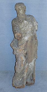 17TH C. FRENCH CARVED FIGURE MOSES