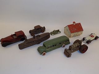 8 OLD TOY VEHICLES