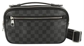 Louis Vuitton Damier Graphite Ambler Bum Bag Waist