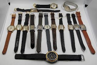WATCHES. Large Grouping of Men's Watches.