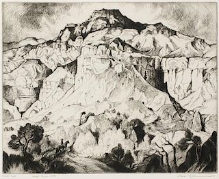 Gene Kloss | 1903 - 1996 NA | Navajo Canyon Cliffs