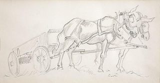 Thomas Hart Benton | 1889 - 1975 | Working Mules