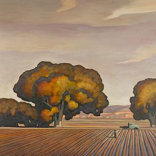 Howard Post | b. 1948 | New Field by the Cottonwoods