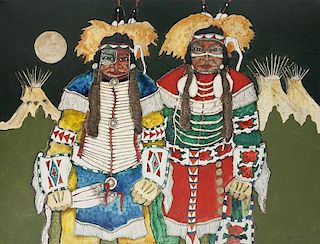 Kevin Red Star | b. 1943 | Crow Indian Dancers