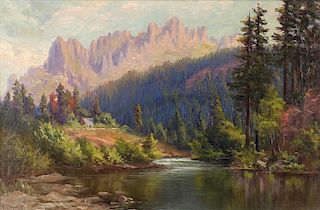 Frank L. Heath | 1857-1921 | Castle Crag (Headwaters of the Sacramento River)