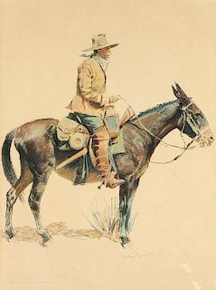 Frederic Remington | 1861 - 1909 ANA, NIAL | An Army Packer