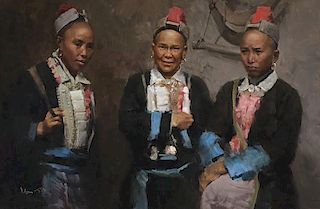 Mian Situ | b. 1953 OPAM | Three Ladies from Yun-Nan