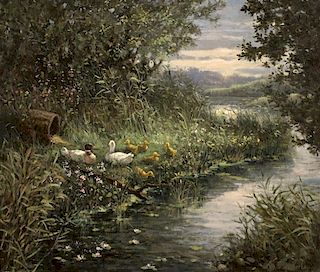 Henni De Korte | b. 1941 | Ducks on Pond