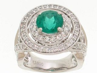 Ladies 1.88ct. Emerald Center Stone Ring