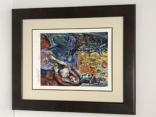 After Marc Chagall Circus Arena Lithograph