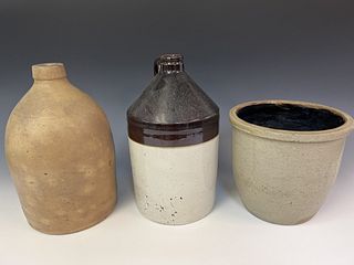 Three Pieces Stoneware