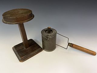 Tin Lamp and Fat Lamp Stand