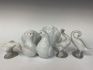 Lladro Swans and Doves
