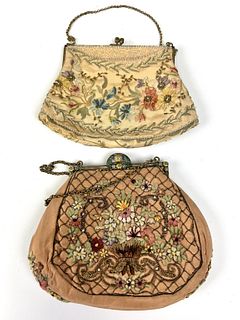 Two Embroidered Purses