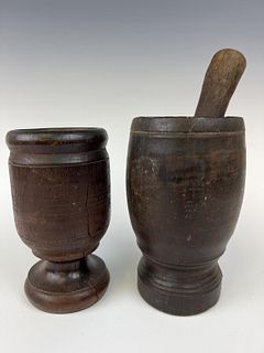Two Mortars and a Pestle