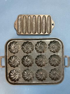 Griswold Stick Pan and Muffin Tray