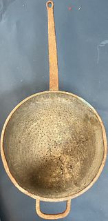 Large Copper Straining Pan