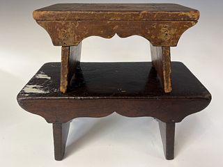 Two Antique Footstools