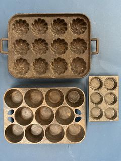 Three Antique Muffin Pans