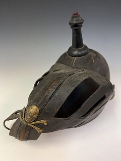 Leather Military Helmet