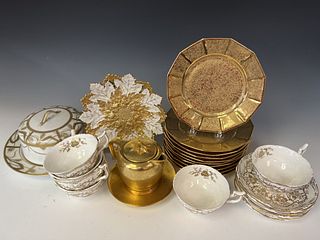 Gilt Decorated Porcelain