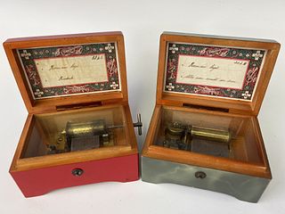 Two Swiss Music Boxes