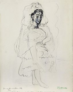 Pablo Picasso (After) - Jacqueline en Espagnole