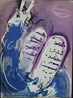 Marc Chagall - Moses from "Verve Vol. VIII"