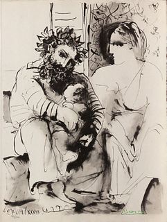 Pablo Picasso (After) - Scene de Famille