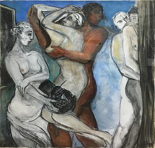 Alfred Ortega - Untitled Figure Composition