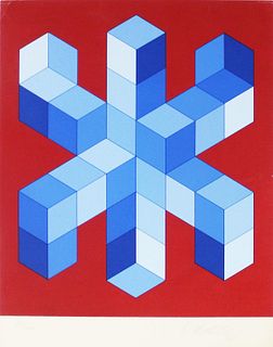 Victor Vasarely - Untitled Composition