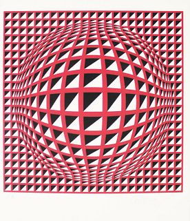 Victor Vasarely - Untitled Composition