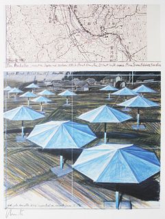 Christo - The Umbrellas (Blue)