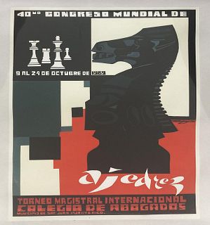 Vintage Poster - Chess Tournament
