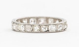 Art Deco Platinum Diamond Eternity Ring