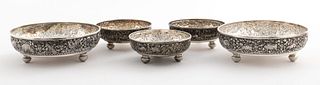 Thai Silver Repousse Zodiac Ornamental Bowls, 5