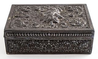 Thai Silver Repousse Decorative Box