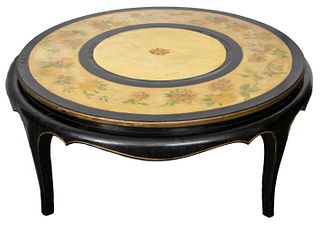 Chinoiserie Round Painted Coffee Table