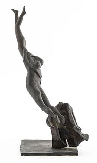 Modern Surrealist Bronze Sculpture