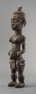 African Carved Standing Figure, Dem. Rep. of Congo