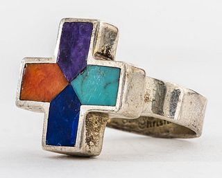 Christin Wolf Native Silver Colored Stone Ring