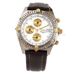 Breitling Steel & 18Kt Gold Chronomat Watch
