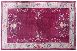 Chinese Art Deco Nichols Wool Rug / Carpet