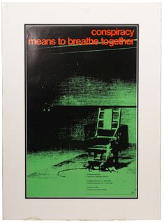 After Andy Warhol Pop Art 'Electric Chair' Poster