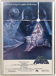 Star Wars Vintage 1977 Framed Movie Poster
