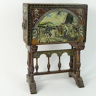 Antique Spanish Miniature Vargeno Desk.