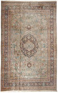 A Persian-style area rug