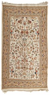 An Indian area rug